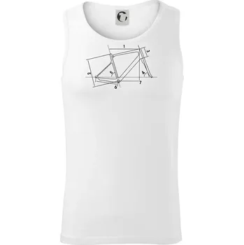 Cyclo nákres - Tílko pánské Core - L ( Bílá )