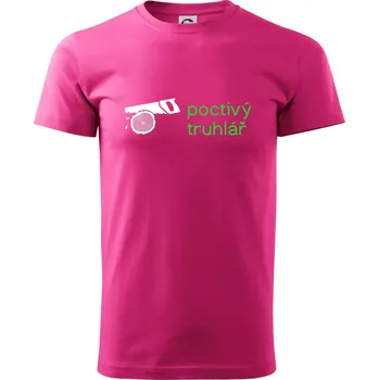 Pánská móda Poctivý Truhlář - Klasické pánské triko vyšší gramáže - 3XL ( Purpurová )