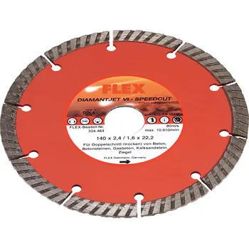 Řezný kotouč FLEX das Original FLEX – D-TCS D-Jet 140x22,2– Diamantový řezný kotouč – Diamantový řezný kotouč 334464