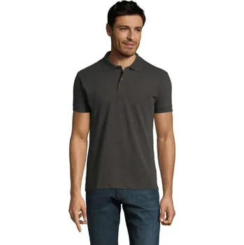 Pánské tričko PERFECT MEN Polo 180g - Charcoal MelangeXXL