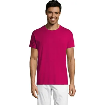 Pánské tričko REGENT Uni tričko 150g - FuchsiaXXS