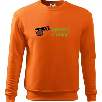 Pánská mikina Poctivý Truhlář - Mikina Essential pánská - S ( Oranžová )