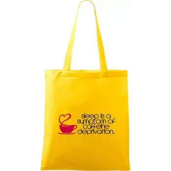 Sleep Coffeine - Taška bavlněná - 42 x 38 cm ( Žlutá )