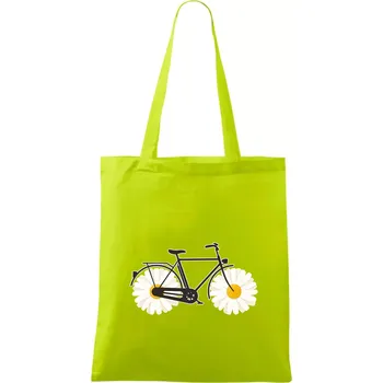 Kolo kopretina - Taška bavlněná - 42 x 38 cm ( Limetková )