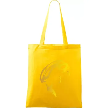 Hlava cyklista zlatá - Taška bavlněná - 42 x 38 cm ( Žlutá )