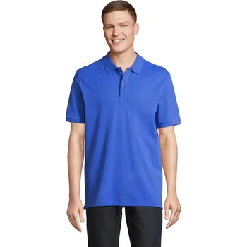 Pánské tričko PEGASE Polo Organic 210g - Royal BlueS