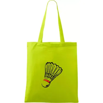 Badminton košík - Taška bavlněná - 42 x 38 cm ( Limetková )