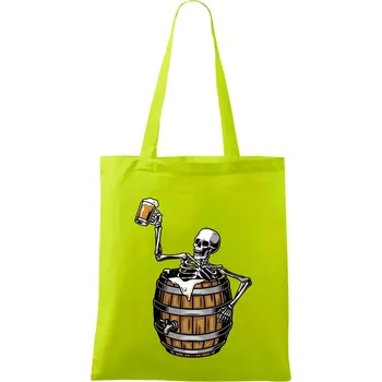Kostra pivo - Taška bavlněná - 42 x 38 cm ( Limetková )