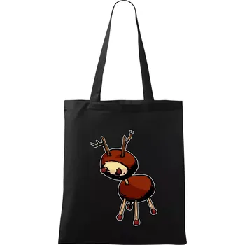 Nákupní taška Kaštanový jelínek - Taška bavlněná - 42 x 38 cm ( Černá )