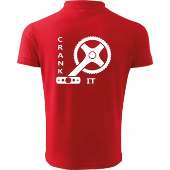 Pánská košile Crank it - Polokošile pánská Pique Polo 203 - 2XL ( Červená )