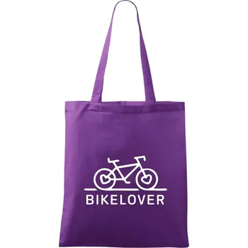 Bike lover - Taška bavlněná - 42 x 38 cm ( Fialová )