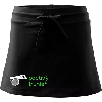 Dámská sukně Poctivý Truhlář - Sportovní sukně - two in one - XL ( Černá )