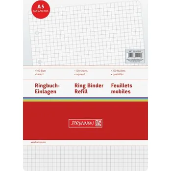 Zápisník Vložka kroužková A5 čtvereček 100listů