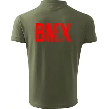 Pánská košile BMX - Polokošile pánská Pique Polo 203 - 5XL ( Khaki )