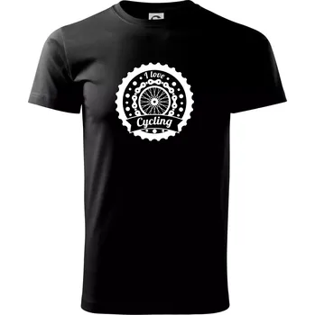 Pánské tričko I love cycling - kolo - Triko extra velké (5-8XL) - 7XL ( Černá )