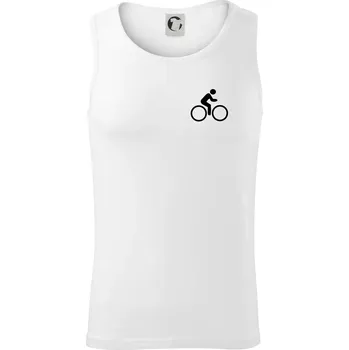 Cyklistika logo prsa - Tílko pánské Core - S ( Bílá )