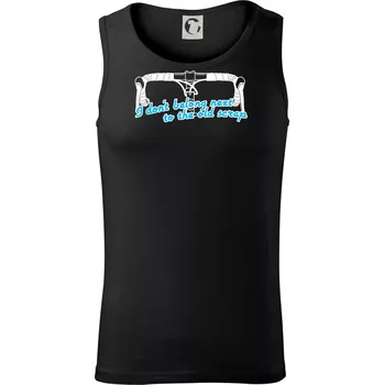 Pánská móda I don't belong next to the old scrap - Tílko pánské Core - XL ( Černá )