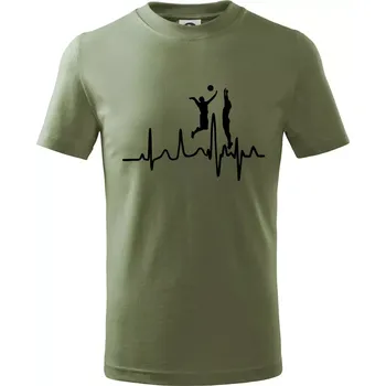 EKG volejbalisti muži - Tričko dětské bavlněné - 158 cm/12 let ( Khaki )