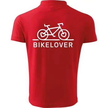 Pánská košile Bike lover - Polokošile pánská Pique Polo 203 - 2XL ( Červená )