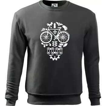 Bike lebka - Mikina Essential dětská - 158 cm/12 let ( Tmavá břidlice (šedá se zeleným nádechem) )