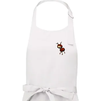 Kuchyňská zástěra Kaštanový jelínek - prso - Dámská zástěra na vaření - Univerzální velikost ( Bílá )