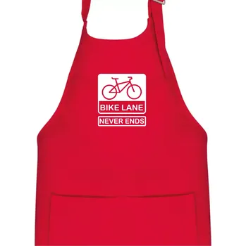 Kuchyňská zástěra Bike lane - Dětská zástěra na vaření - Univerzální velikost ( Červená )