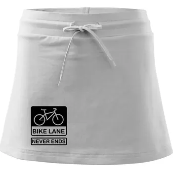 Dámská sukně Bike lane - Sportovní sukně - two in one - S ( Bílá )