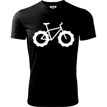 Fatbike - Dětské triko sportovní (dresovina) - 146 cm/10 let ( Černá )