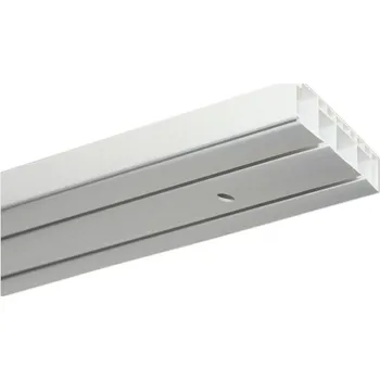 Garnýž Kolejnička na záclony dvoudrážková, model GK2 , bílá, 470 cm