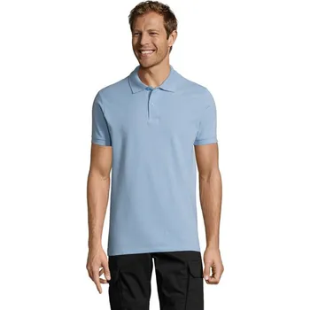 Pánské tričko PERFECT MEN Polo 180g - Sky Blue PiqueXL
