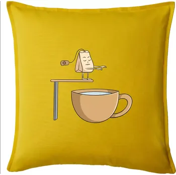 Polštář Skokan čaj - Polštář 50x50 - 50x50 - Pouze potah ( Žlutá )