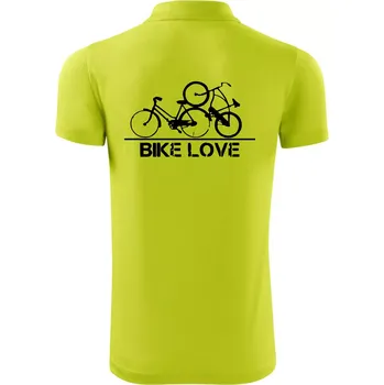 Pánská košile Bike love - Polokošile Victory sportovní (dresovina) - S ( Limetková )