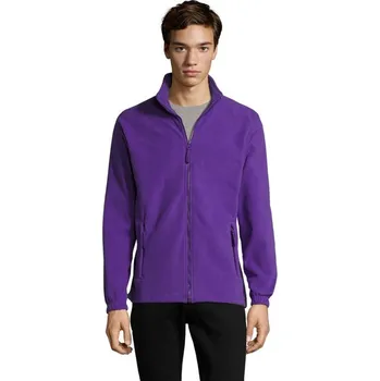 NORTH Fleecová bunda na zip - Dark Purple4XL