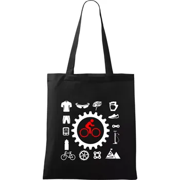 Vše pro cyklistiku - Taška bavlněná - 42 x 38 cm ( Černá )