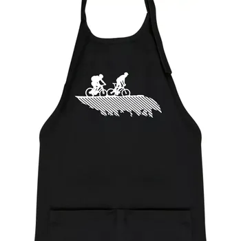 Kuchyňská zástěra Cyclo duo - Dětská zástěra na vaření - Univerzální velikost ( Černá )