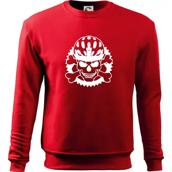 Lebka cyklisty - helma - Mikina Essential dětská - 158 cm/12 let ( Červená )