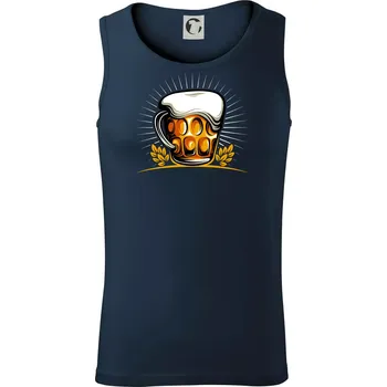 Beer půllitr plný - Tílko pánské Core - L ( Námořní modrá (velmi tmavá - téměř černá) )