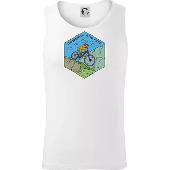 Downhill and free kluk - Tílko pánské Core - 2XL ( Bílá )