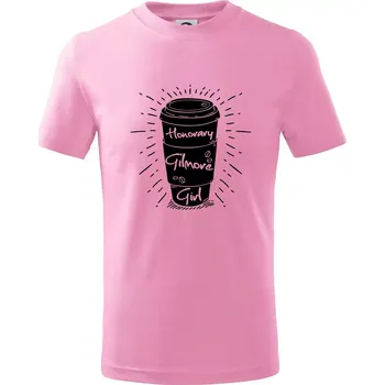 Honorary Gilmore Girl - Tričko dětské bavlněné - 134 cm/8 let ( Růžová )