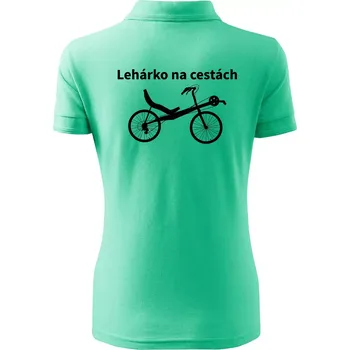 Lehárko na cestách - Polokošile dámská Pique Polo - 2XL ( Mátová )