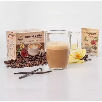 Káva Ayura Vanilkové cappuccino s Ganodermou 10 x 15g