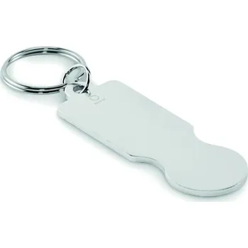 Přívěsek na klíče s žetonem do Tokley - Stříbrná