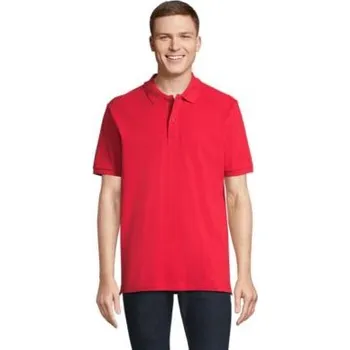 Pánské tričko PEGASE Polo Organic 210g - Bright RedXS
