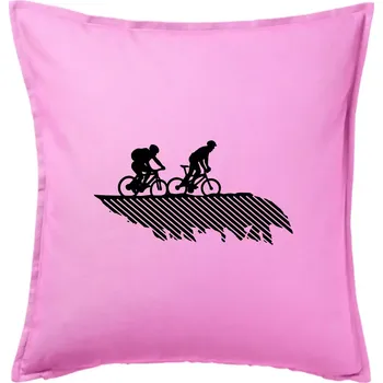 Polštář Cyclo duo - Polštář 50x50 - 50x50 - Pouze potah ( Růžová )