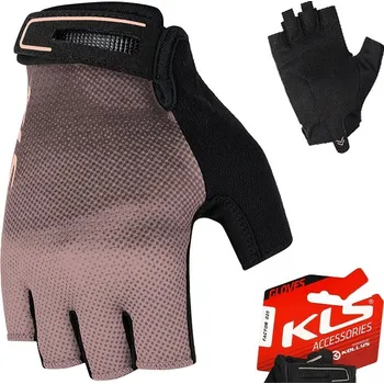 Chránič rukou Cyklistické rukavice krátké KLS Kellys FACTOR 025 XL růžovo-zlaté