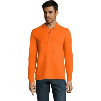 Pánské tričko PERFECT MEN LSL POLO 180g Perfect Lsl Men - OrangeS