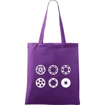 Cyklo Převodníky - Taška bavlněná - 42 x 38 cm ( Fialová )