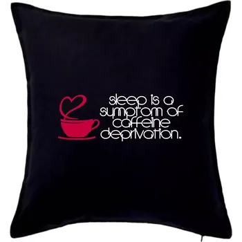 Polštář Sleep Coffeine - Polštář 50x50 - 50x50 - Pouze potah ( Černá )