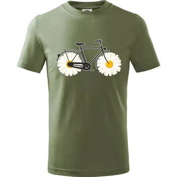 Chlapecké tričko Kolo kopretina - Tričko dětské bavlněné - 158 cm/12 let ( Khaki )