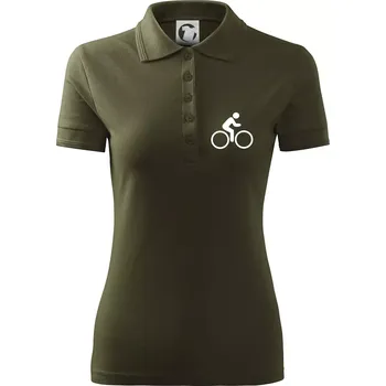 Cyklistika logo prsa - Polokošile dámská Pique Polo - XS ( Military )